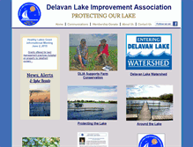 Tablet Screenshot of delavan-lake.org